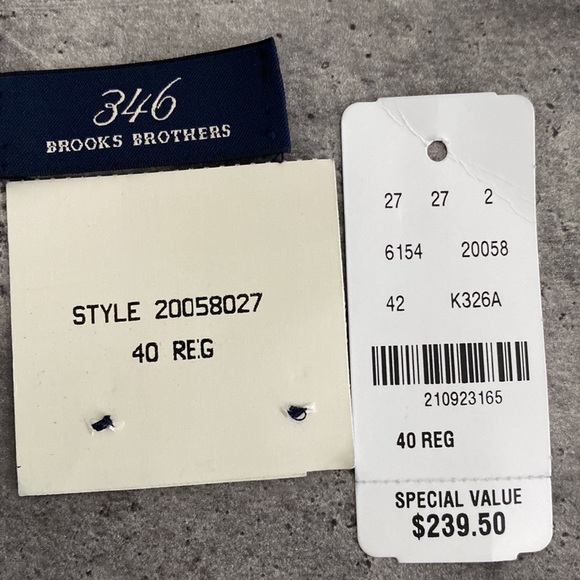 Brooks Brothers Sport Jacket Blazer Spring Weight 40R - Picture 11 of 11